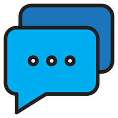 Message color line style icon