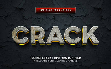 crack text effect