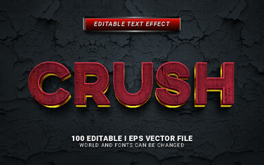 crush text effect