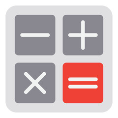 Obraz premium Calculator flat style icon