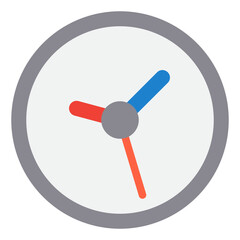 Clock flat style icon