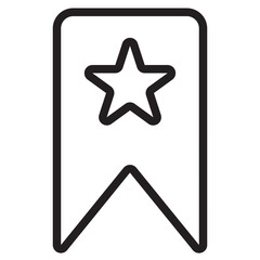 Bookmark outline style icon