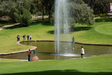 Fountain in Kings Park, Perth Australia