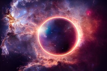 Obraz na płótnie Canvas A massive supernova explodes in space.
