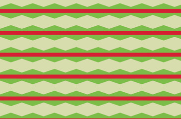 Green seamless pattern with shapes