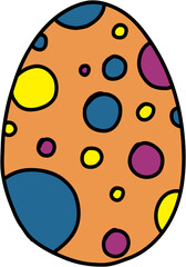 simplicity easter egg freehand drawing