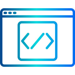 Coding outline icon