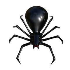 Realistic spider 3d rendering for Halloween decoration. PNG file.