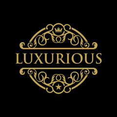 Luxury Logo template in vector for Restaurant, Royalty, Boutique, Cafe, Hotel, Heraldic, Jewelry, Fashion and other vector illustration