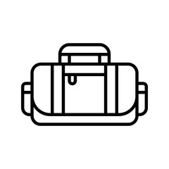 sport bag icon. luggage sign for mobile concept and web design. vector illustration