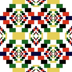 Fototapeta premium christmas tree pixel art