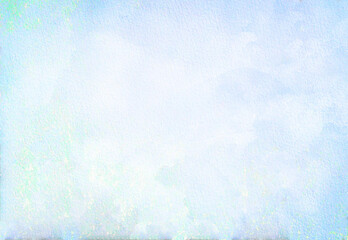 Abstract light blue watercolor background. illustration art abstract blue color texture backdrop. Watercolor hand paint wash stain   pattern on watercolor paper for wallpaper and any design