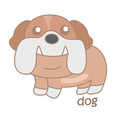 Alphabet D For Dog Illustration Vector Clipart