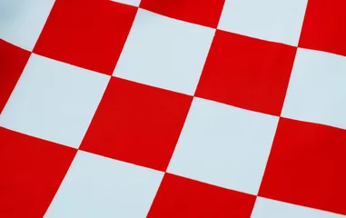 Fotobehang Formule 1 Background of red checkered flag  © xy