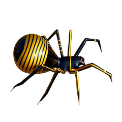 Realistic spider 3d rendering