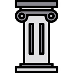 Column filled outline icon