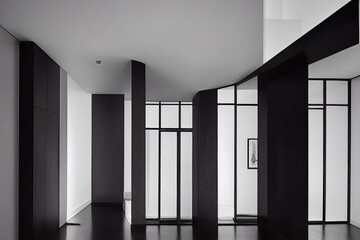 Stairway in modern apartment