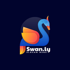 Vector Logo Illustration Seals Gradient Colorful Style