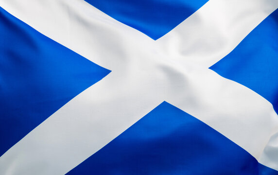 Close up of Scottish flag background