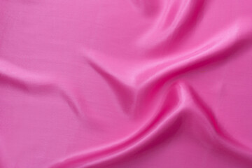 Close up of pink silk background