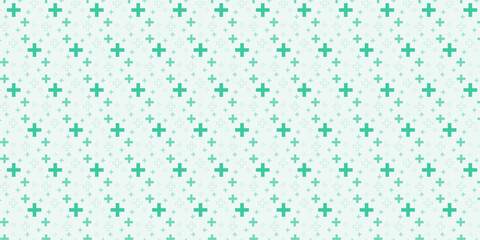 Medical and healthcare seamless pattern used for wallpaper background. medical cross shape medicine and science concept.	