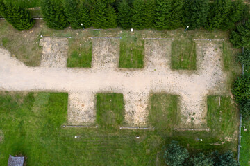 Car parking lot in nature park, Lithuania - 539623141