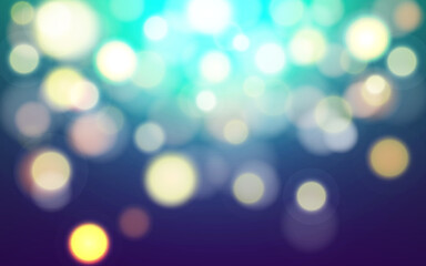 Under the ocean bokeh soft light abstract background, Vector eps 10 illustration bokeh particles, Background decoration