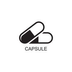 capsule icon , medical icon vector