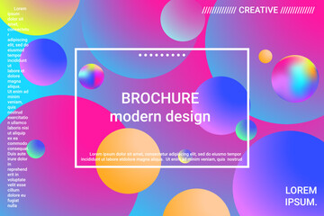 Abstract geometric texture. 3d ball shape gradients for decoration design.