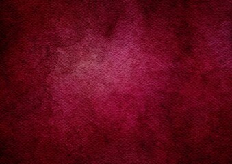 Red paper painting with watercolor brush, Grunge splash watercolor texture background