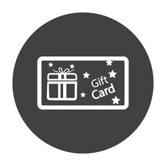 Gift card box icon.