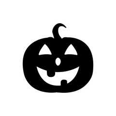 Vector illustration of Halloween Pumpkin isolated on white background. for home décor such as posters, wall art, tote bag, t-shirt print.