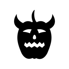  Vector illustration of Halloween Pumpkin isolated on white background. for home décor such as posters, wall art, tote bag, t-shirt print.