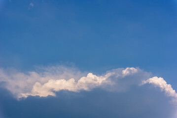 Naklejka na ściany i meble Sky background, blue sky with cloud