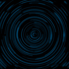 Exciting background for your content or product. in blue circle in dark or black background.