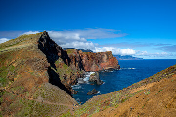 Fototapeta na wymiar Vereda da Ponta de São Lourenço hiking trail, Madeira 