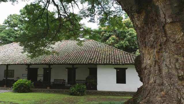 Ancient farmhouse in Colombia builded in 1910.