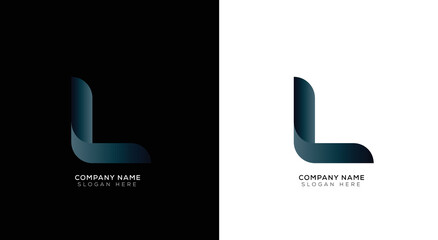 Luxury letter l logo