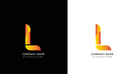Luxury letter l logo