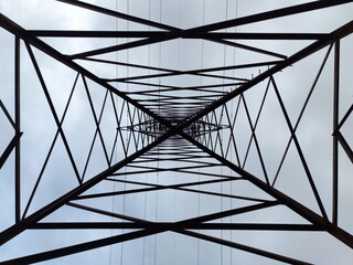 geometry in the power line support