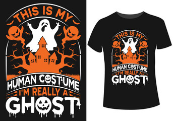 I'm really a ghost t-shirt design