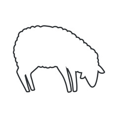 sheep icon linear