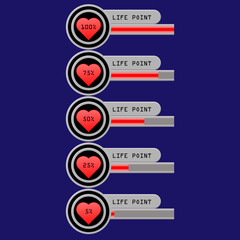 Fototapeta premium vector illustration of health or happiness indicator.