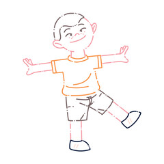 smiling asian boy