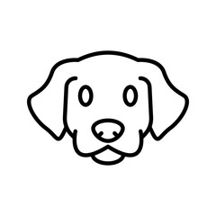 Dog icon. sign for mobile concept and web design. vector illustration