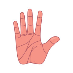 Obraz premium human hand open