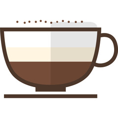 Fototapeta na wymiar Illustrations coffee icon. PNG