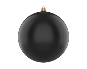 Blank Christmas sphere ball ornament template, 3d render illustration.