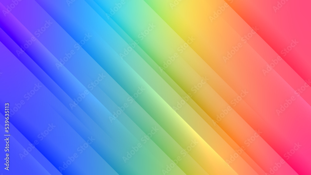 Poster abstract rainbow gradient background in bright colors. colorful smooth illustration with speed motio