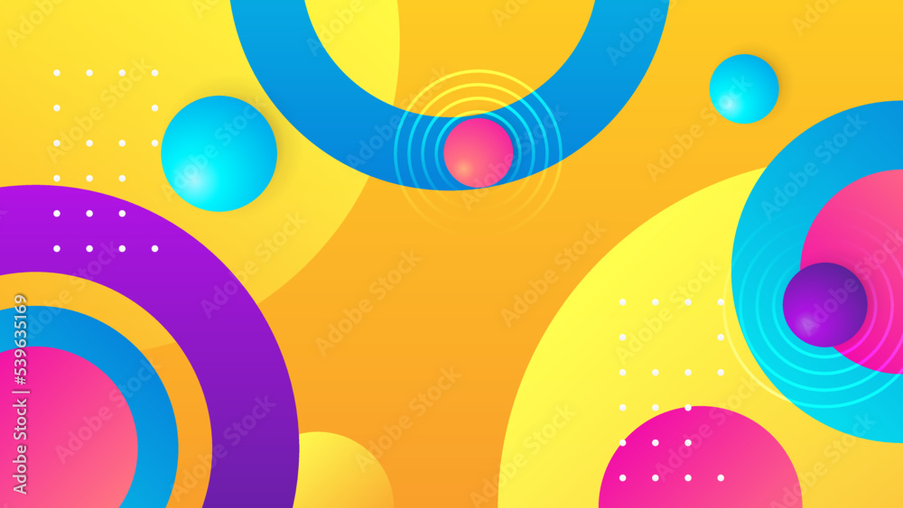 Aufkleber Abstract background with colorful geometric shapes. Trendy gradient geometric pattern background texture. Minimal color gradient background template for poster, certificate, presentation, landing page